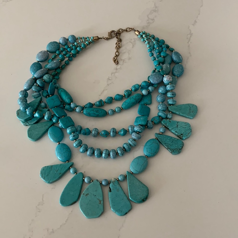 Turquoise Statement Necklaces - image 1